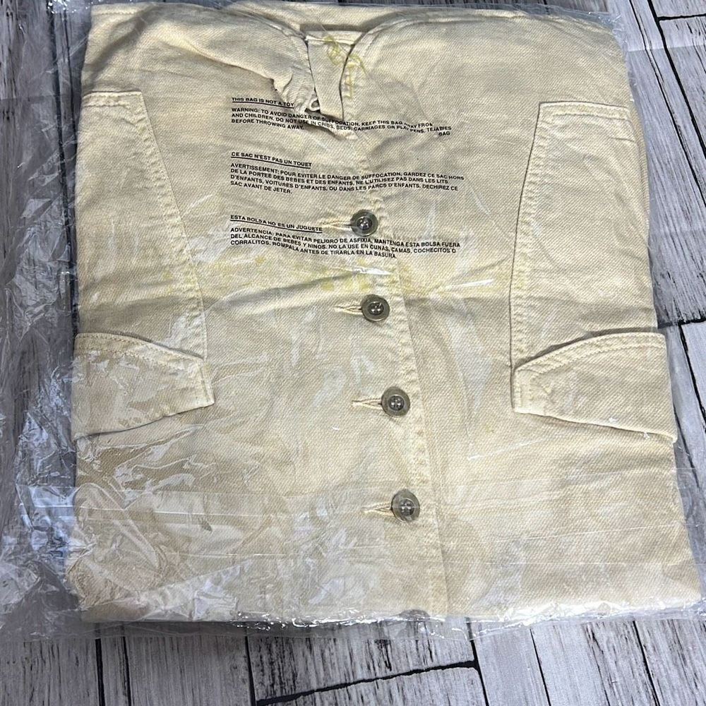 Free People Sandrine Rose Womens Empire Jacket Dust White Size L - Picture 7 of 7